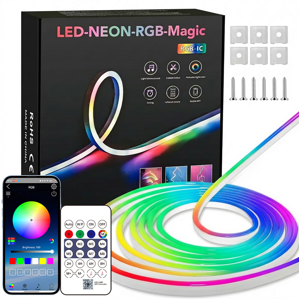 Home Decor Free App - Strip LED Neon RGB Bluetooth 1-10m