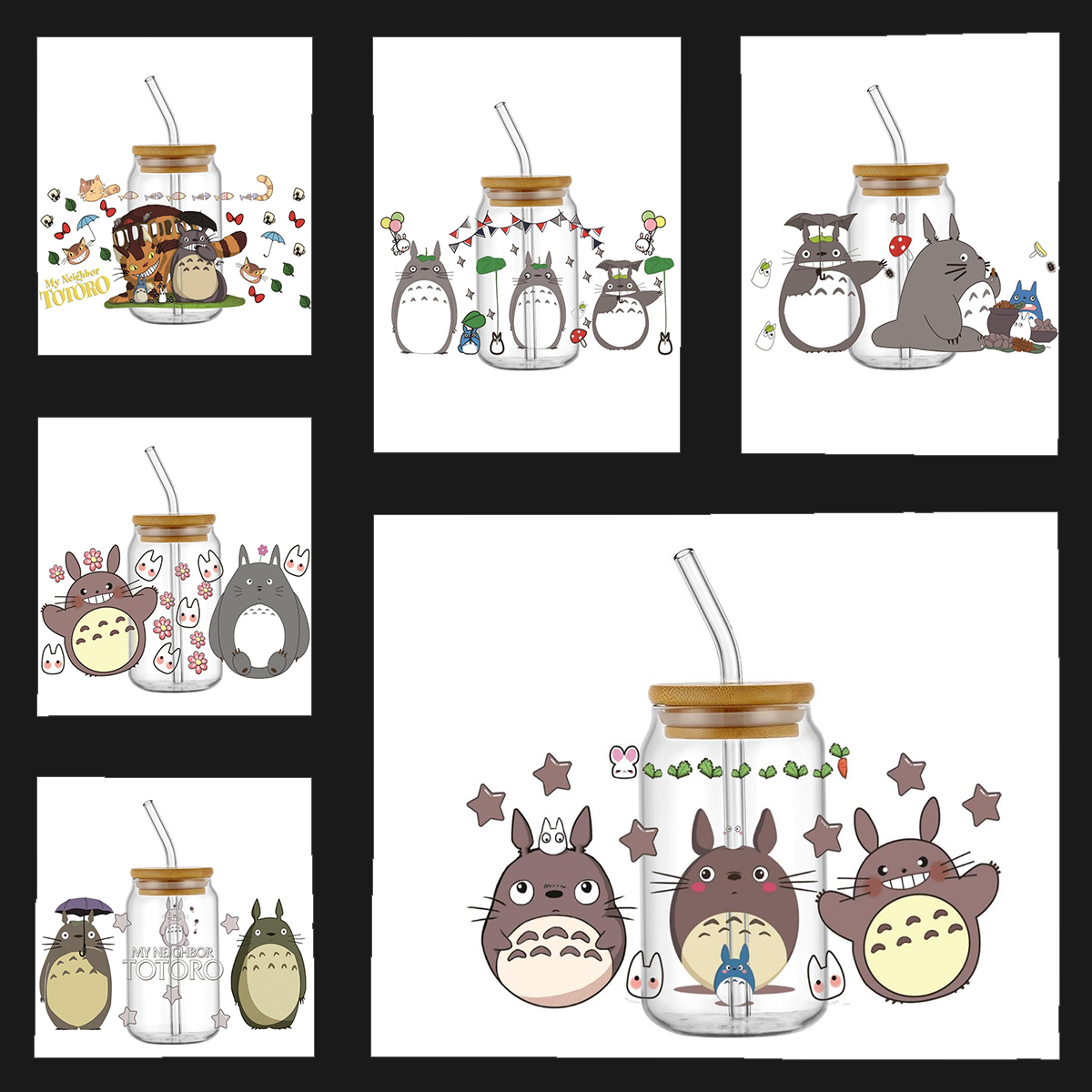 Home Decor Japanese - Stiker Transfer Cangkir Karakter Anime Jepang