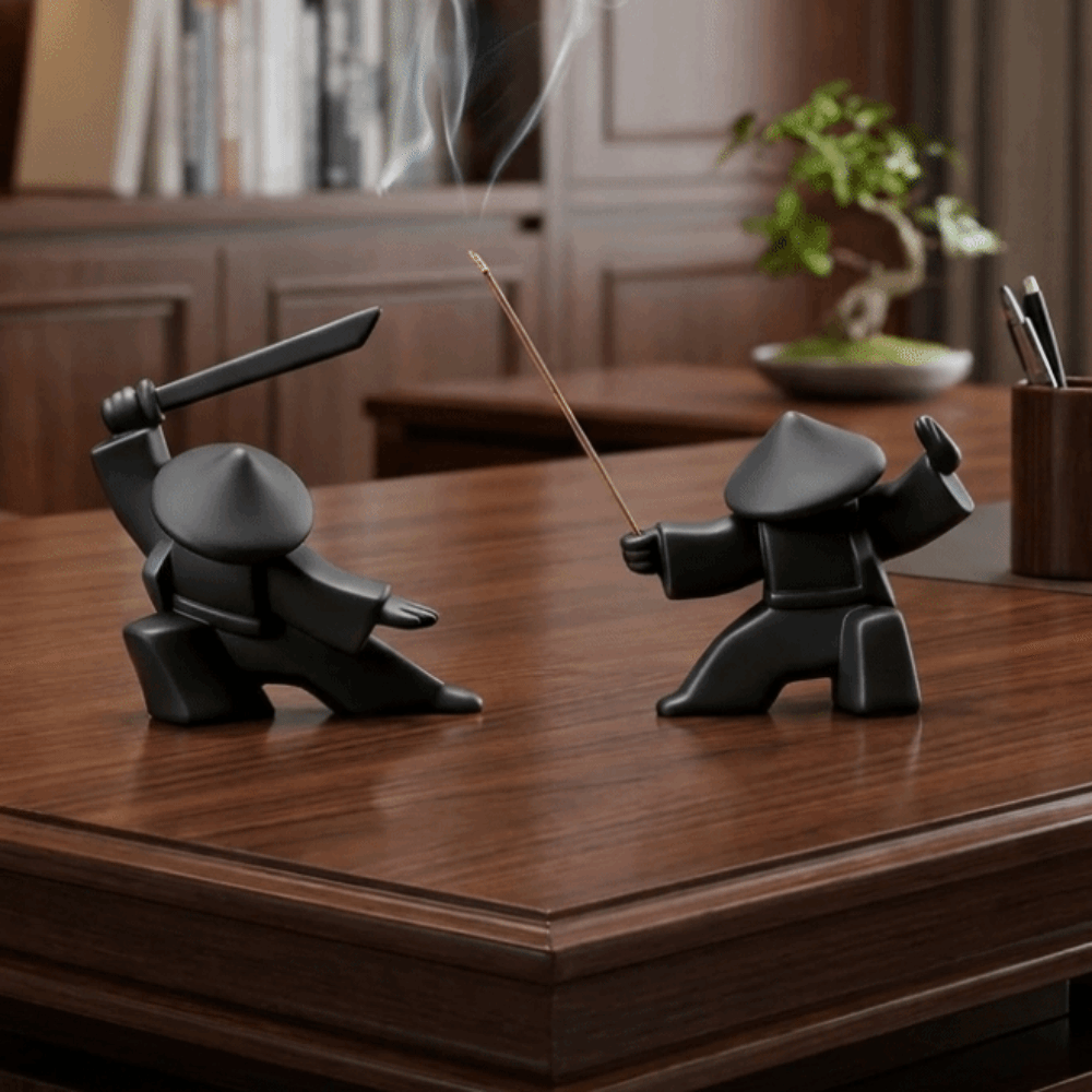 Incense Stick Holder - 2PCS Tempat Dupa Samurai Cetak 3D,