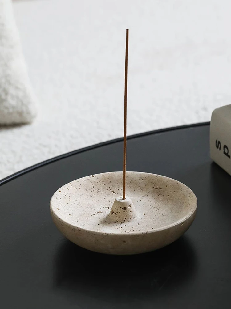 Incense Stick Holder - Tempat Dupa Batu Travertine Vintage, Tempat