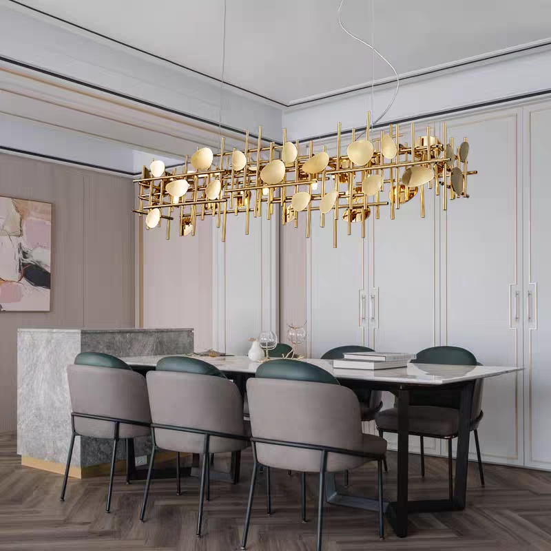 Home Decor Design Ideas - Lampu Gantung LED Desain Geometris untuk