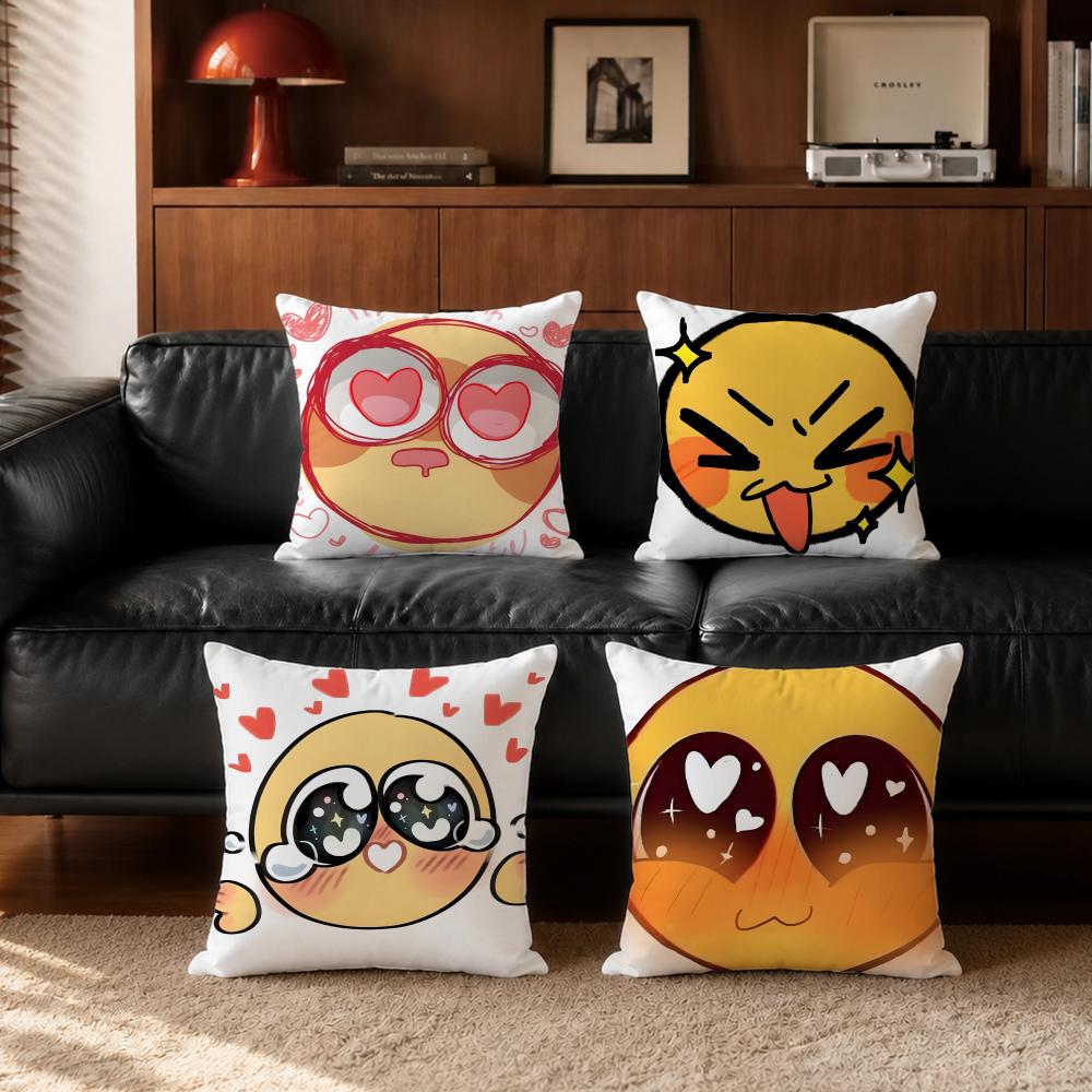 Home Decor Emoji - Set Sarung Bantal Emoticon Kuning Lucu