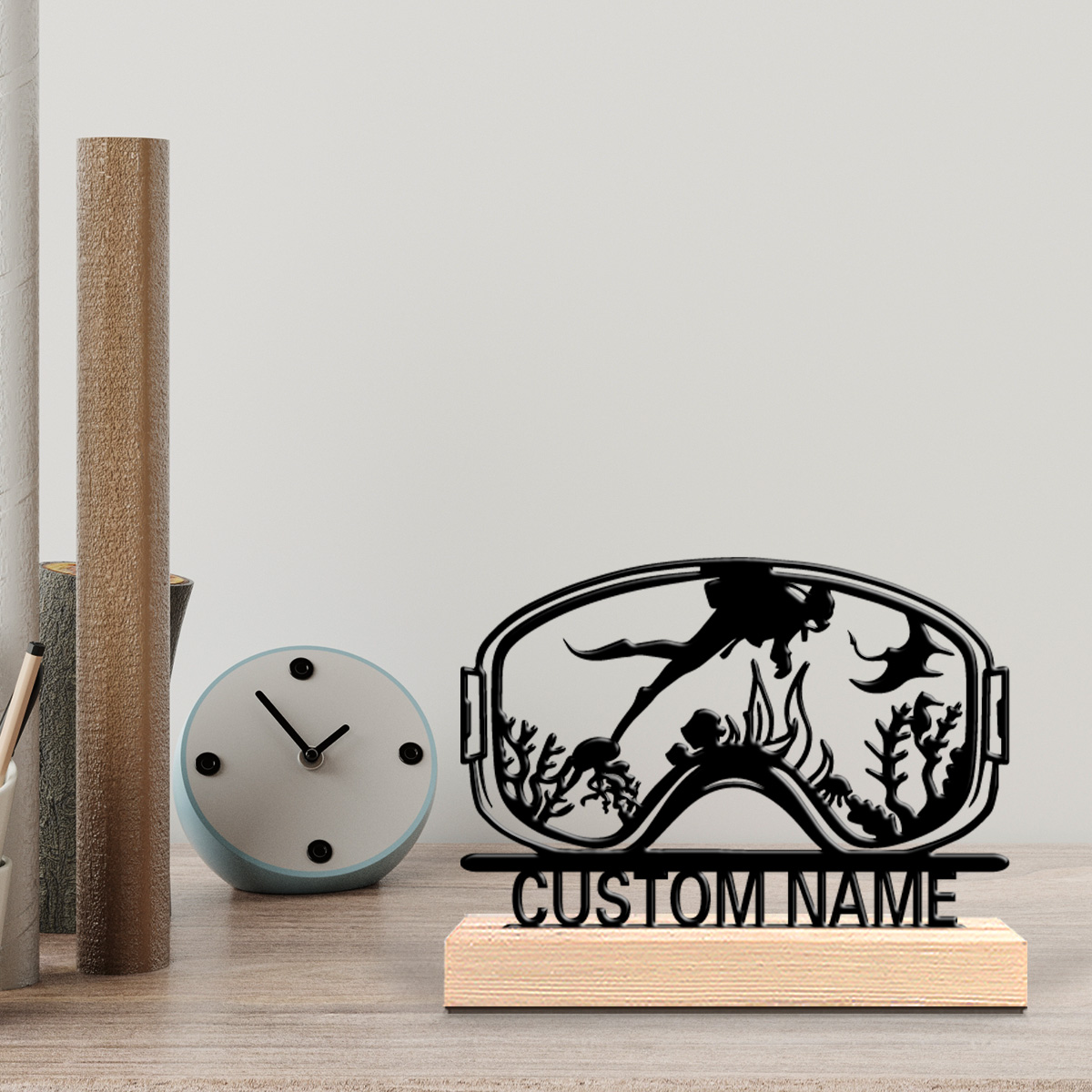 Home Decor Kolkata - 1pc Dekorasi Dinding Kayu Custom Lucu
