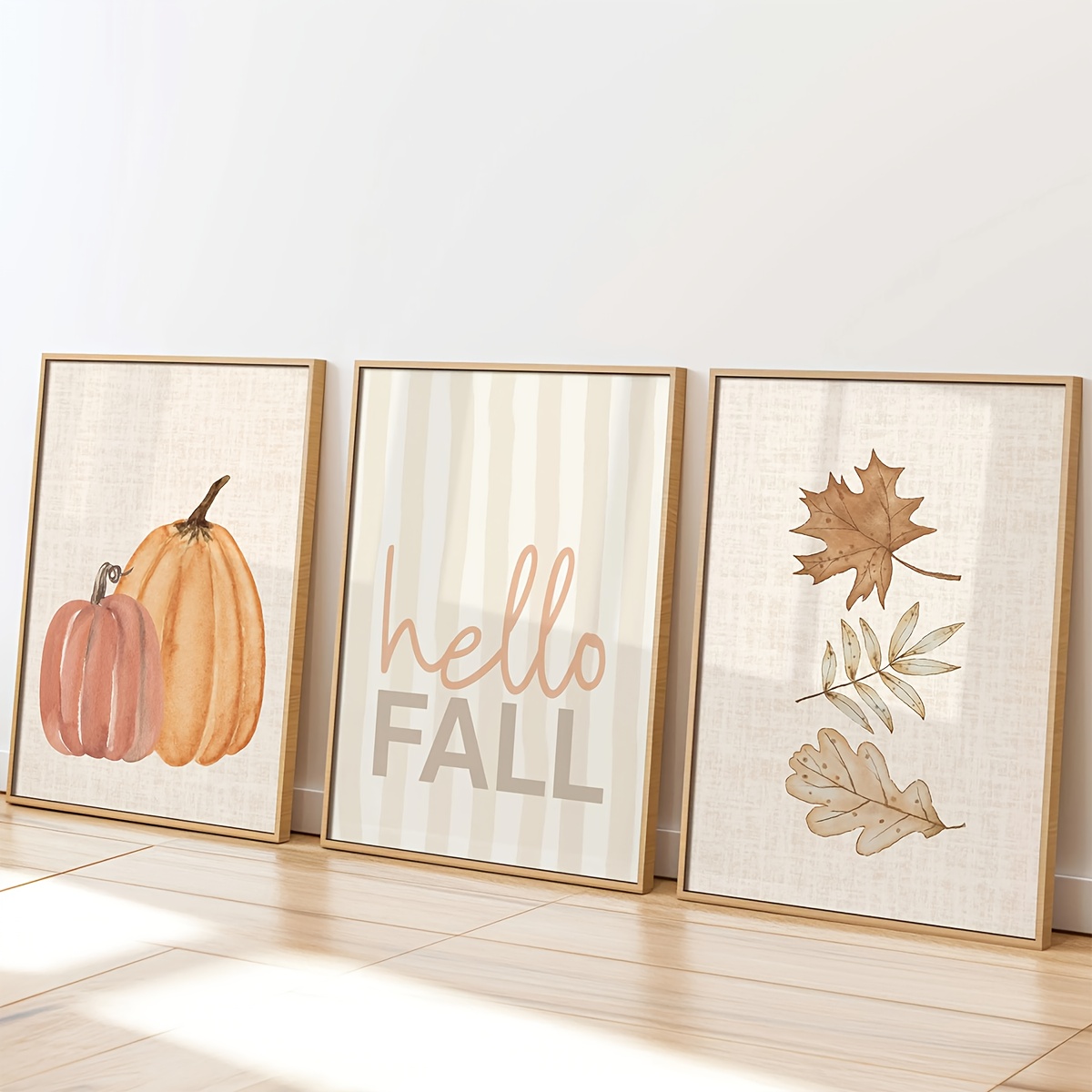 Home Decor Logo - 1/3 Buah Poster Seni Dinding Musim