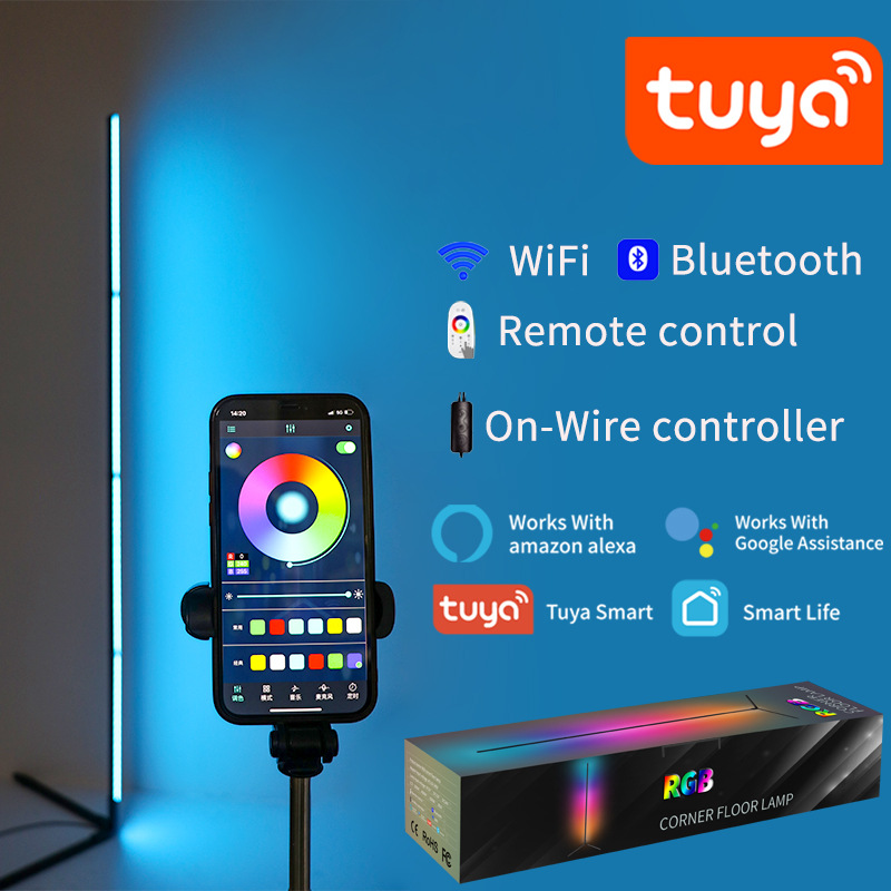 Home Decor Free App - Lampu Lantai LED RGBIC Tuya 180CM,