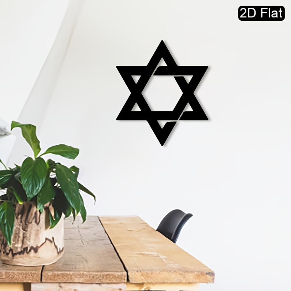 Home Decoration - CIFBUY Hiasan Dinding Besi Bintang Daud