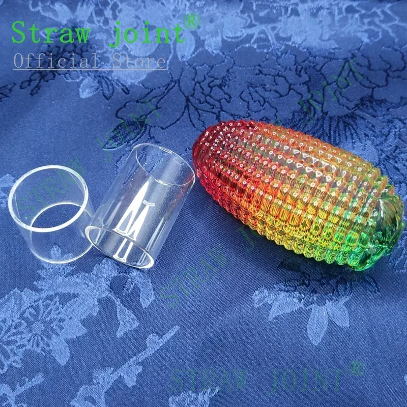 Home Decor Youtube - OD21.5-24.5mm Tabung Kaca Bening Lurus Alas