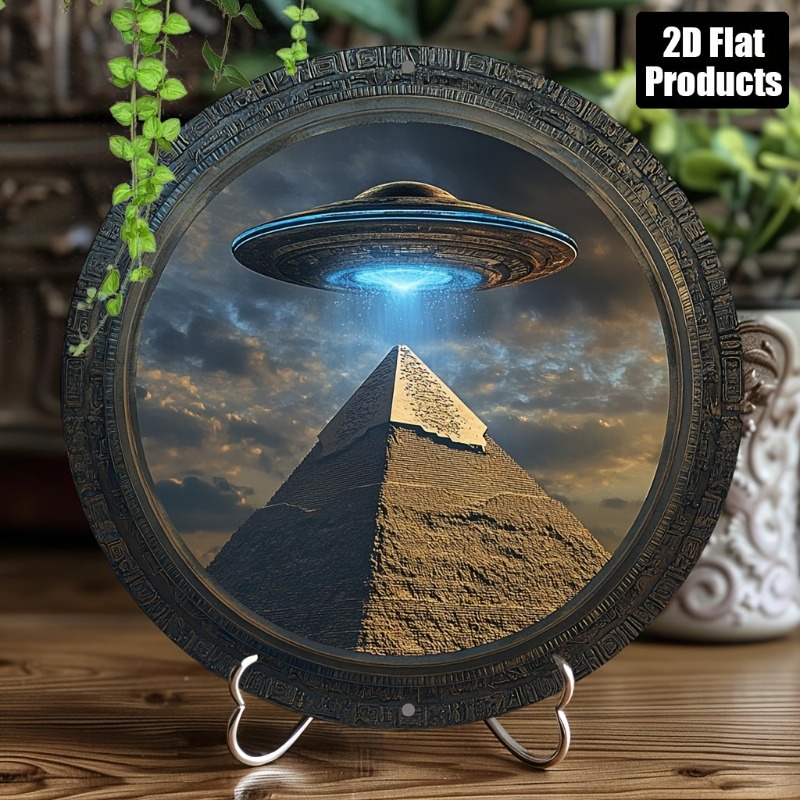 Home Decor Kolkata - Tanda Plakat Dekoratif Logam Aluminium Bulat