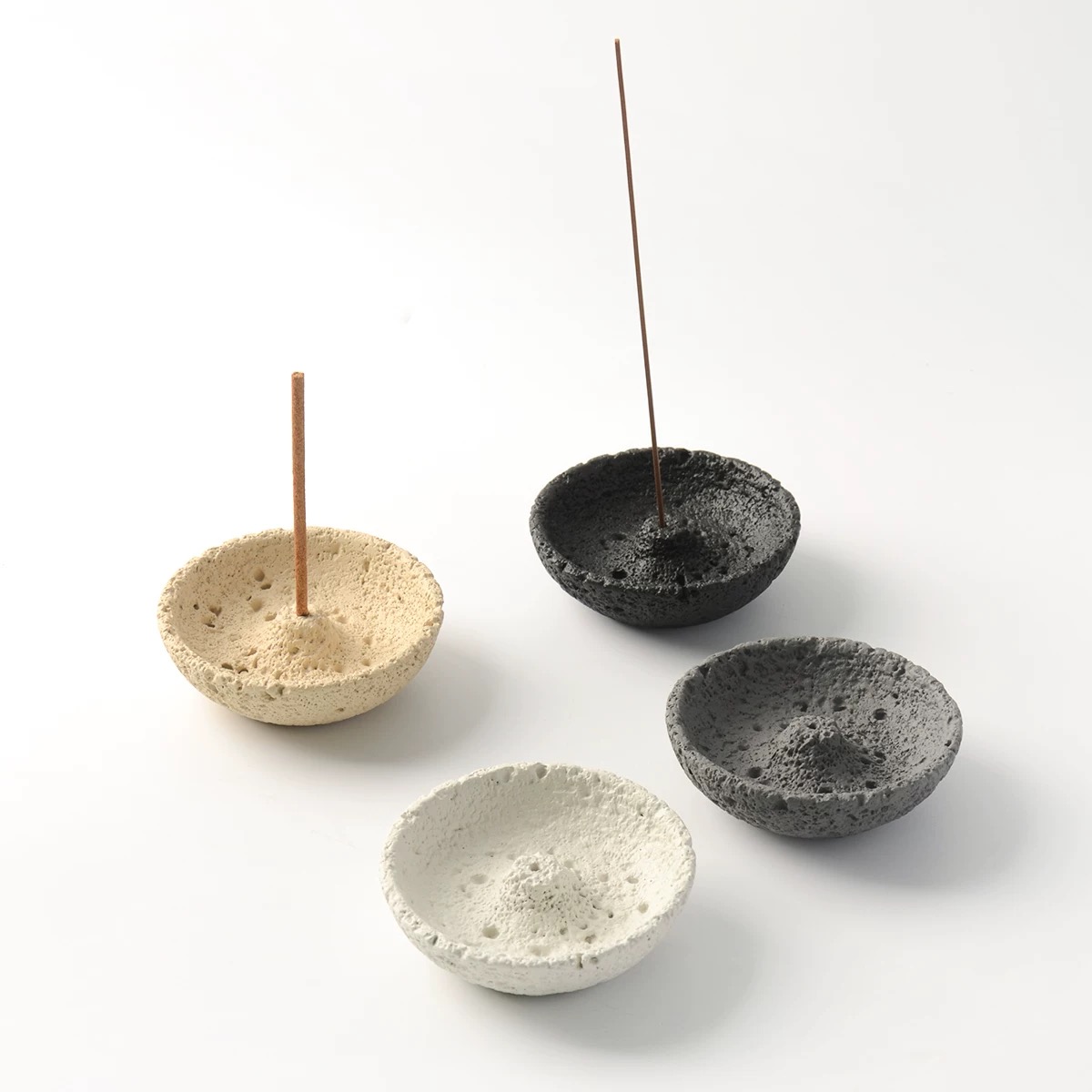 Incense Stick Holder - Cetakan Silikon Tempat Dupa Semen Tekstur