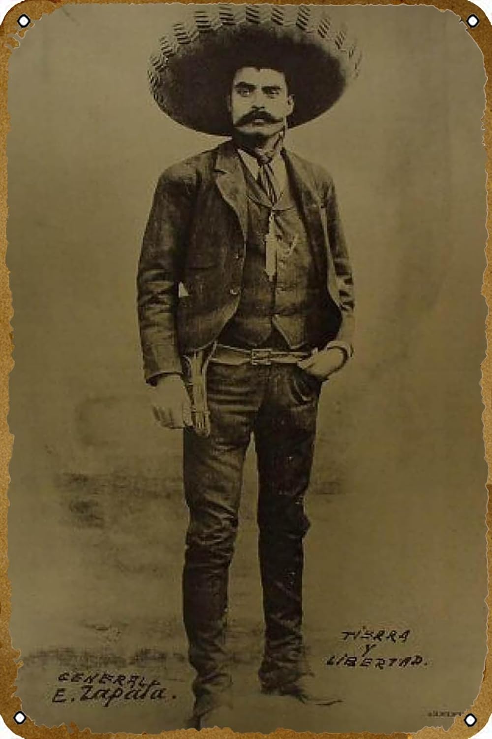 Home Decor Logo - Poster EMILIANO ZAPATA ZICO-1721 Logo Retro