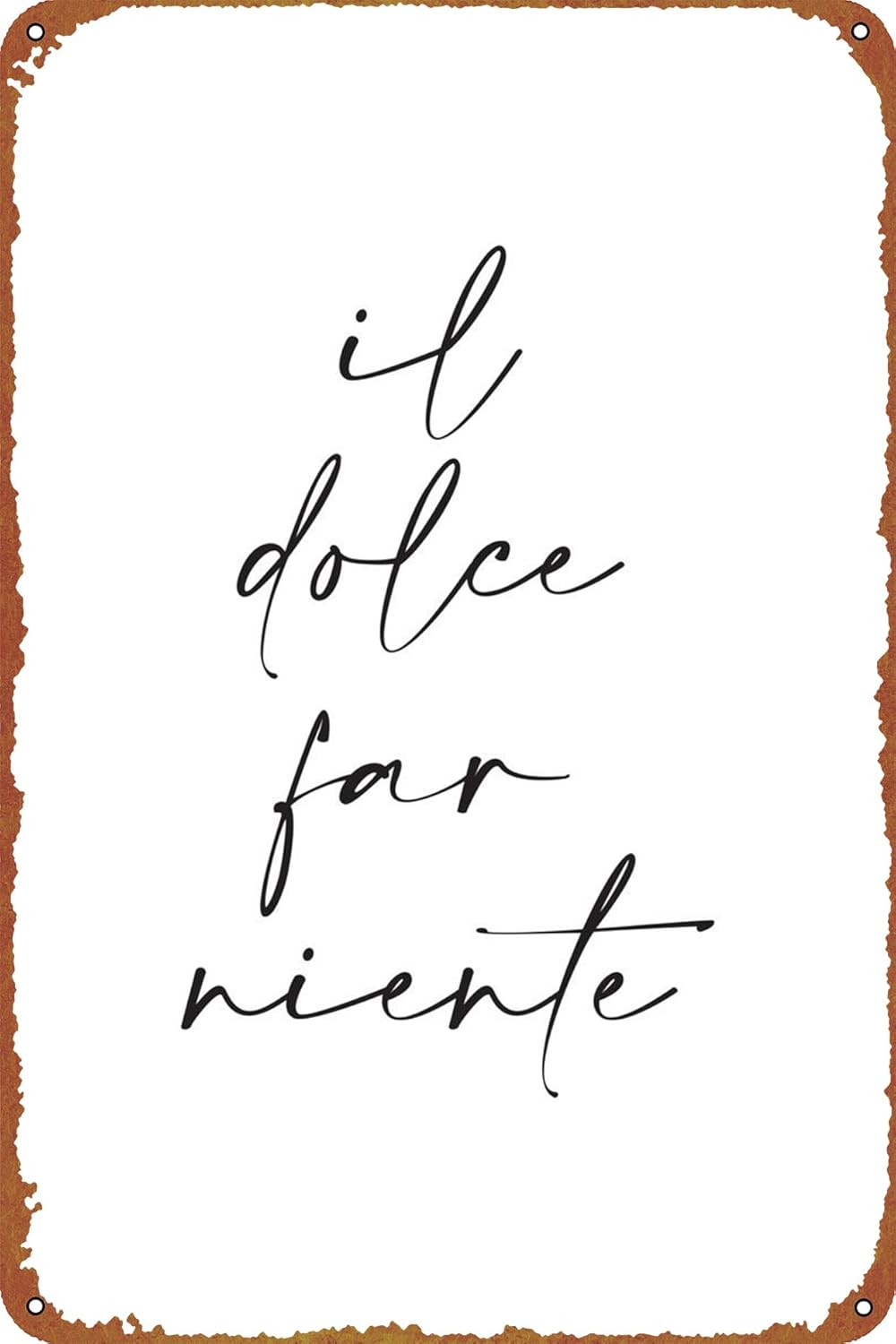 Home Decor Logo - 1p,KIVYYB Il Dolce Far Niente Logo