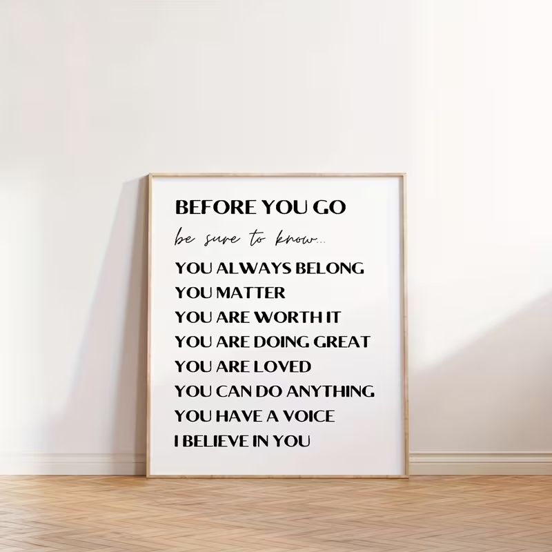 Home Decor Quotes - Lukisan Kanvas Cetak Seni Dinding dengan