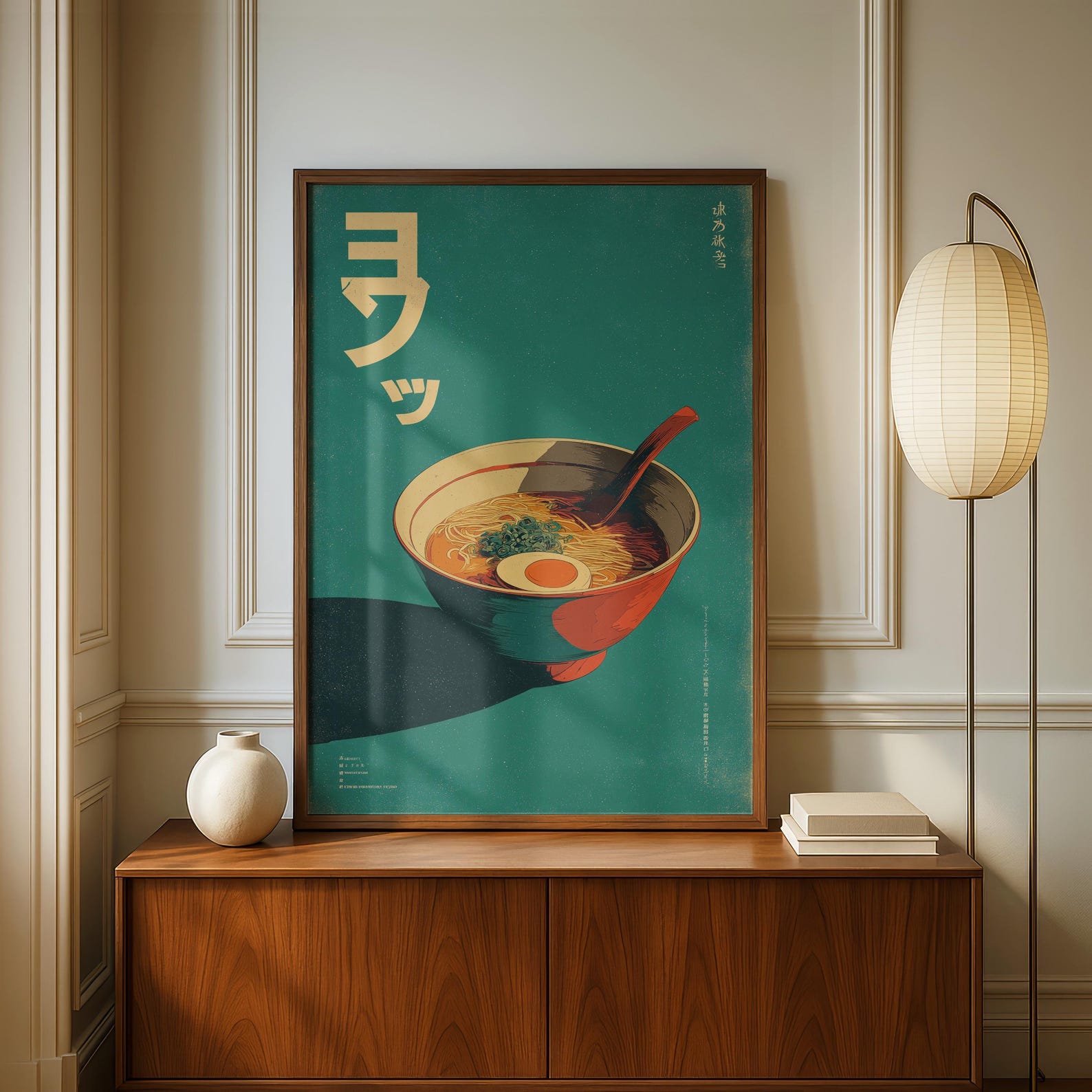 Home Decor Youtube - Cetakan Seni Kanvas Ramen Jepang Retro