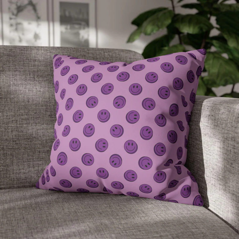 VIKAMA Sarung Bantal Senyum Un - Home Decor Emoji ulasan dan harga