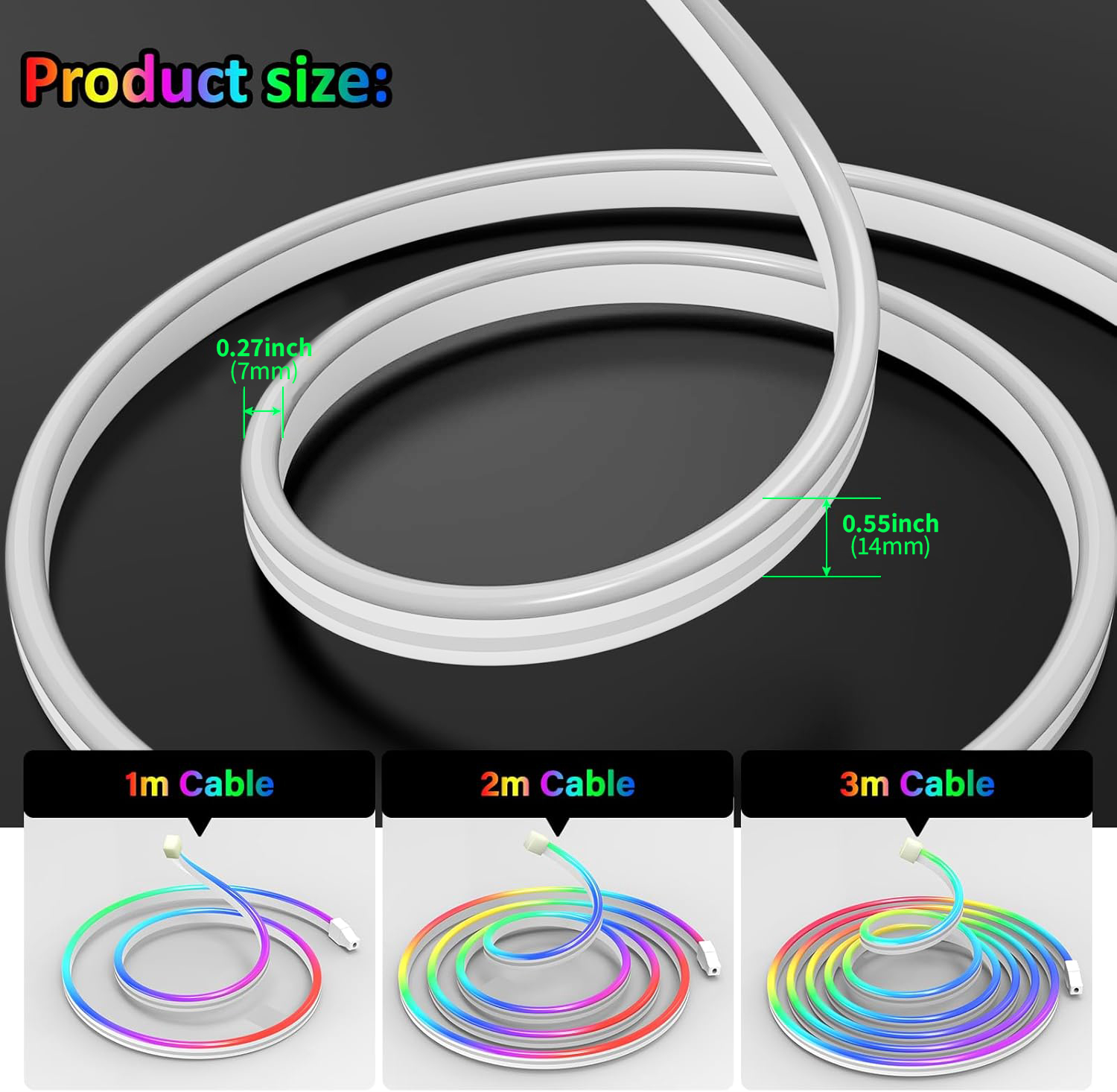 Strip LED Neon RGB Bluetooth 1 - Home Decor Free App ulasan dan harga
