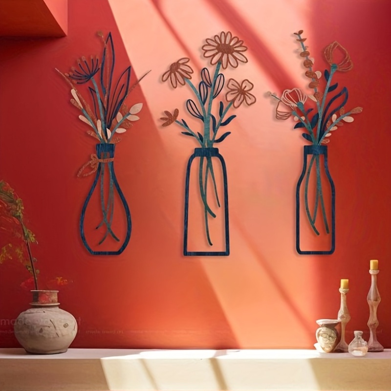 3 Patung Seni Dinding Bunga Be - Home Decor Event ulasan dan harga