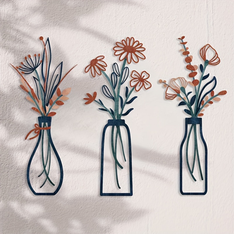 3 Patung Seni Dinding Bunga Be - Home Decor Event ulasan dan harga