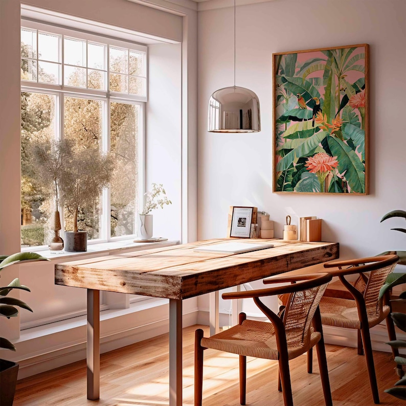 1 Buah Poster Kanvas Tropis Re - Home Decor Youtube ulasan dan harga