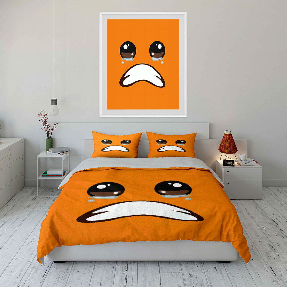 Set Sprei 3PCS Emoji Wajah Ora - Home Decor Emoji ulasan dan harga