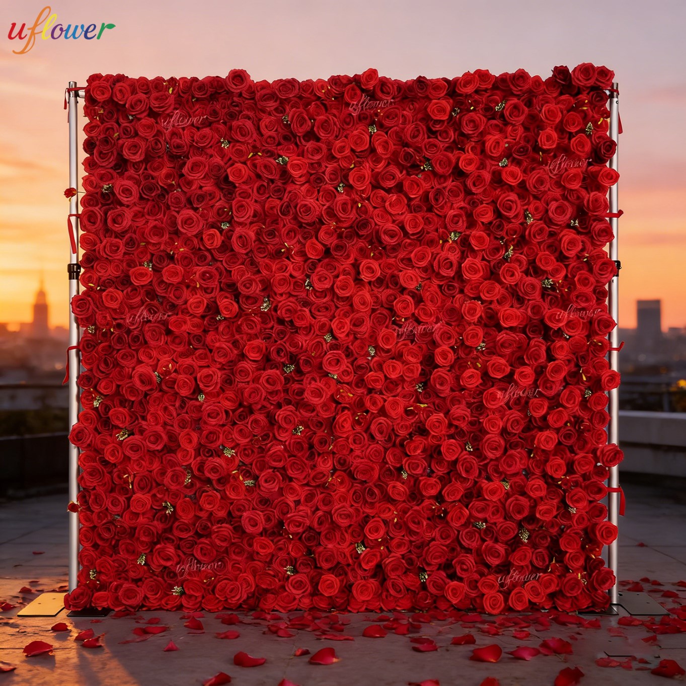 Dinding Bunga Mawar Merah Buat - Home Decor Event ulasan dan harga