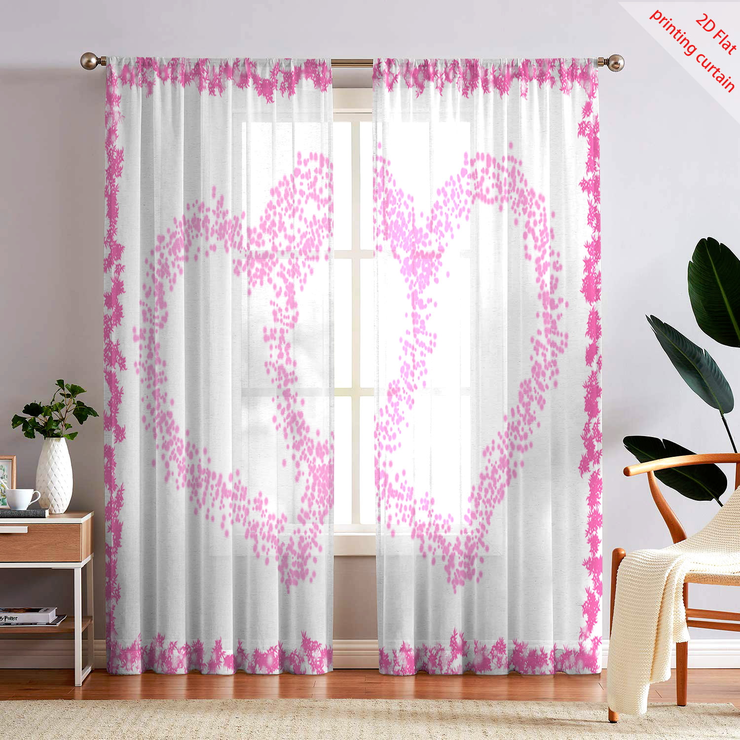 Tirai Kasa Transparan Bermotif - Home Decor Youtube ulasan dan harga