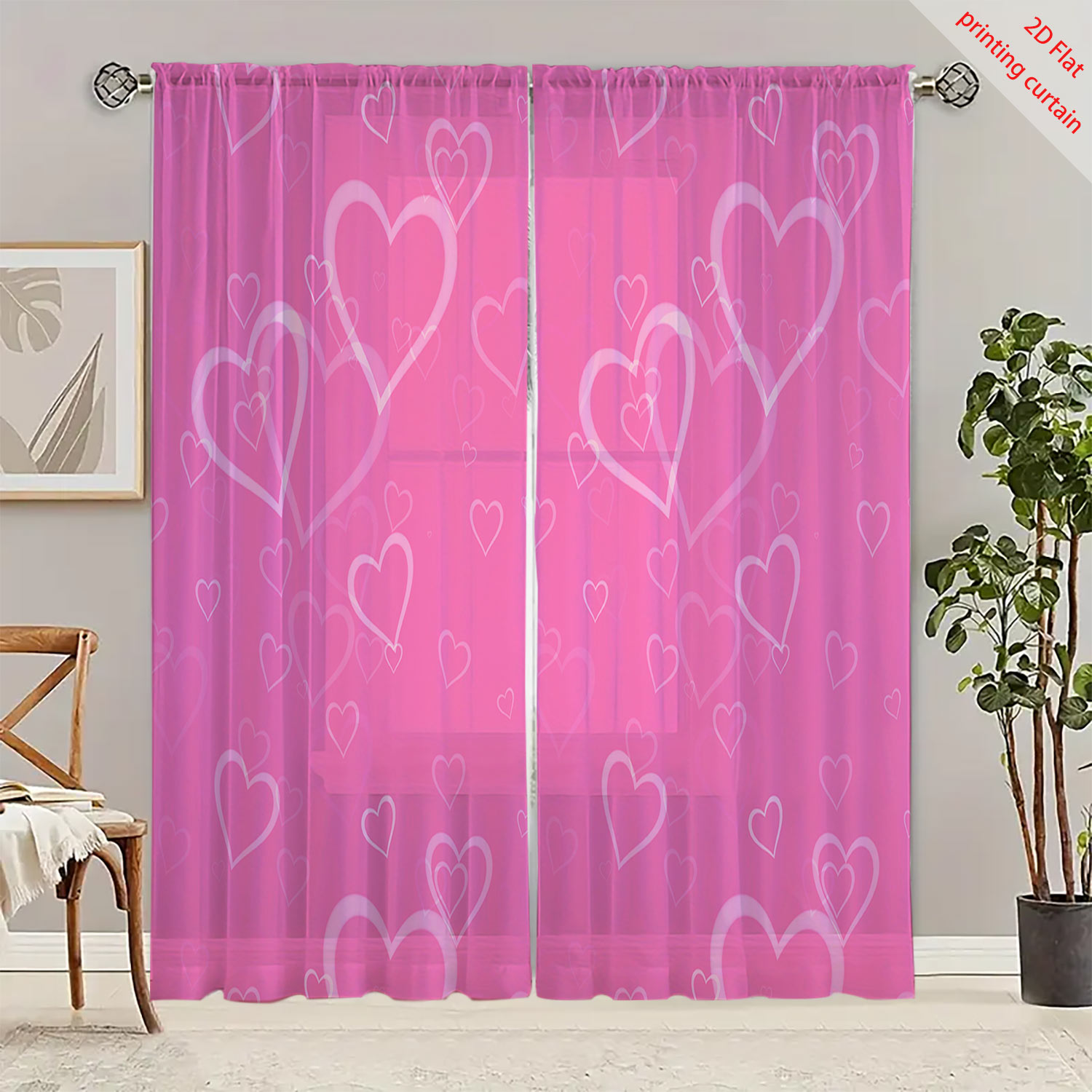 Tirai Kasa Transparan Bermotif - Home Decor Youtube ulasan dan harga