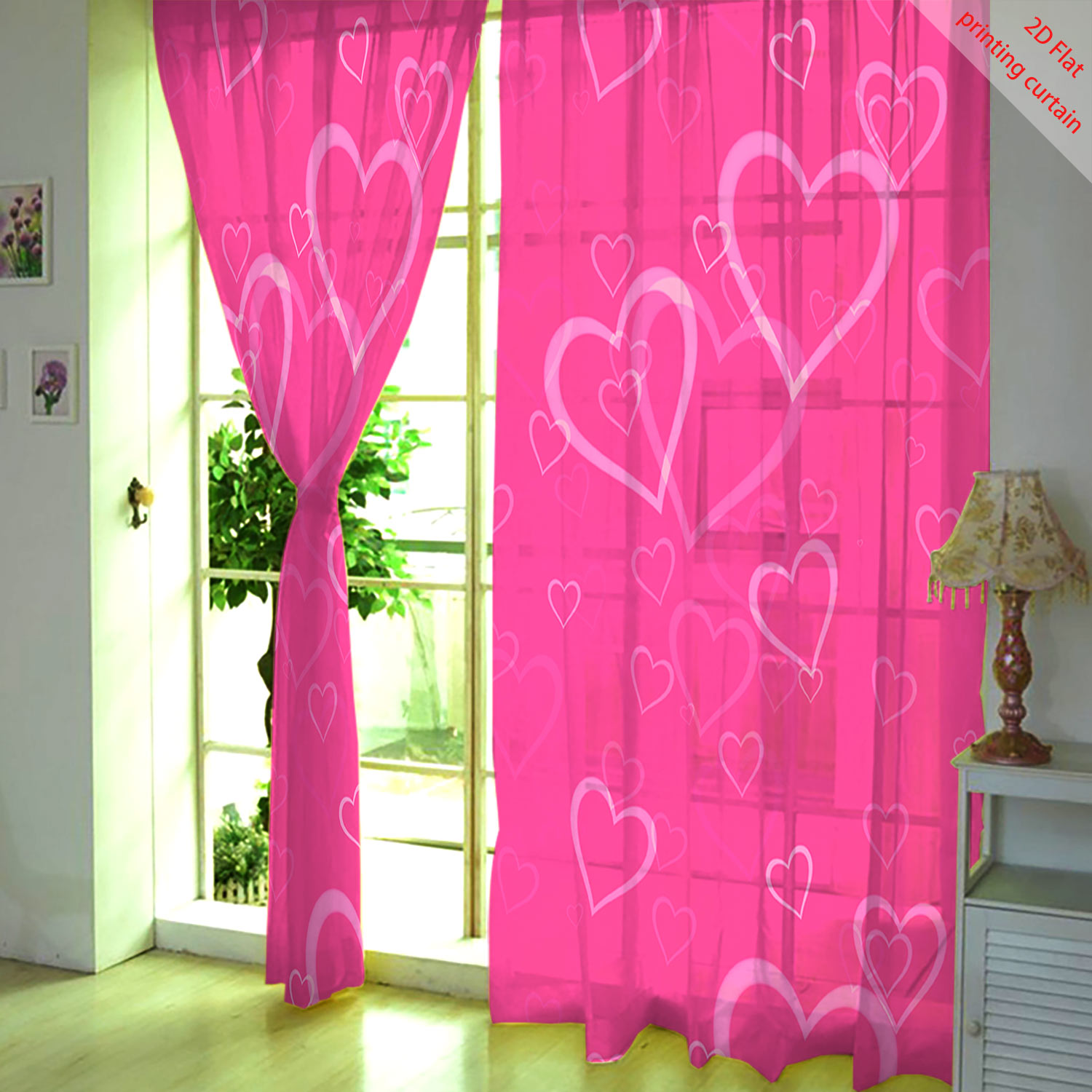 Tirai Kasa Transparan Bermotif - Home Decor Youtube ulasan dan harga