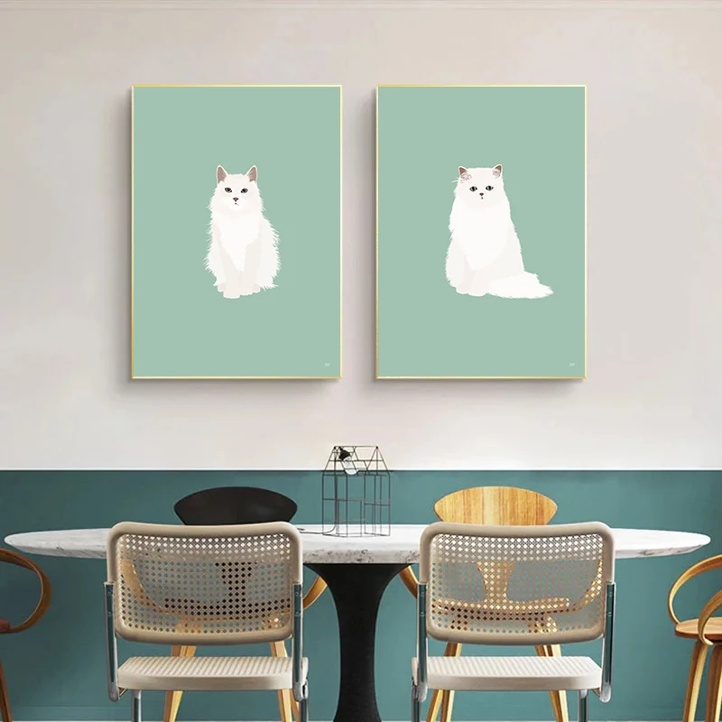 Poster Kucing Lipat Skotlandia - Home Decor Minimal ulasan dan harga