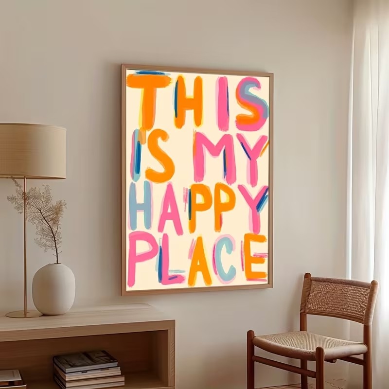 Modern This Is My Happy Place  - Home Decor Quotes ulasan dan harga