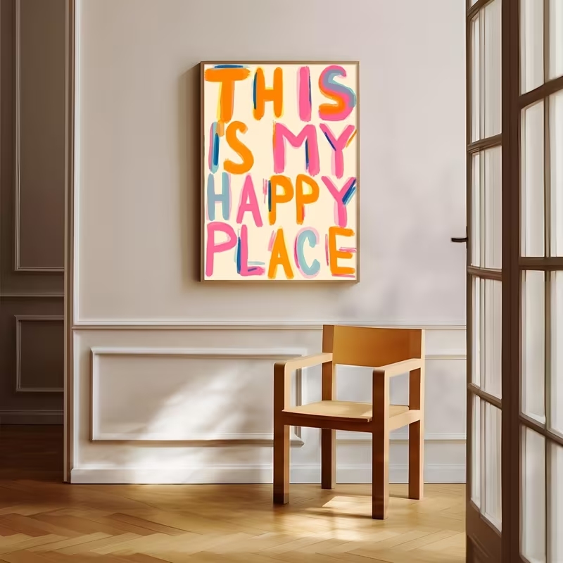 Modern This Is My Happy Place  - Home Decor Quotes ulasan dan harga