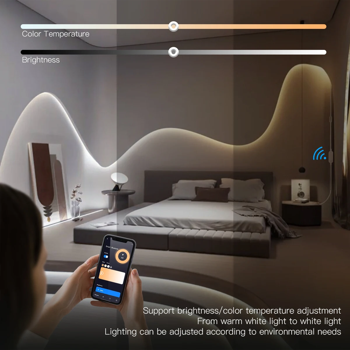 Lampu LED Kontrol Suara Zigbee - Home Decor Free App ulasan dan harga
