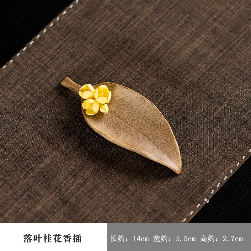 Tempat Dupa Keramik Daun Ginkg - Incense Stick Holder ulasan dan harga