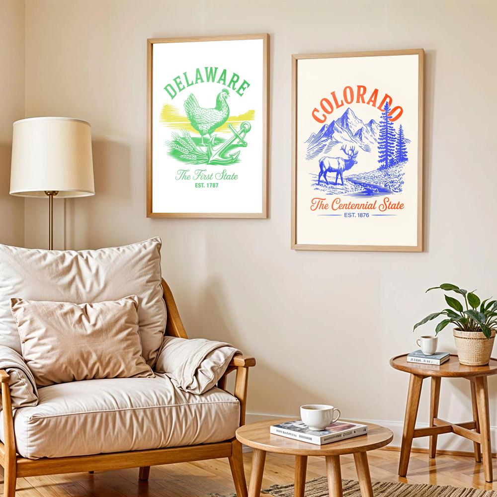 Poster Desain Seni Hewan Ameri - Home Decor Design Ideas ulasan dan harga