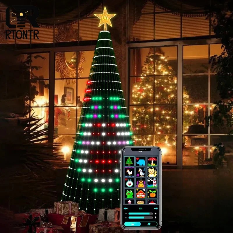 Lampu Pohon Bintang Natal RGB  - Home Decor Free App ulasan dan harga