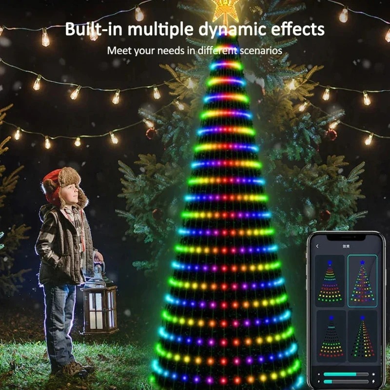 Lampu Pohon Bintang Natal RGB  - Home Decor Free App ulasan dan harga