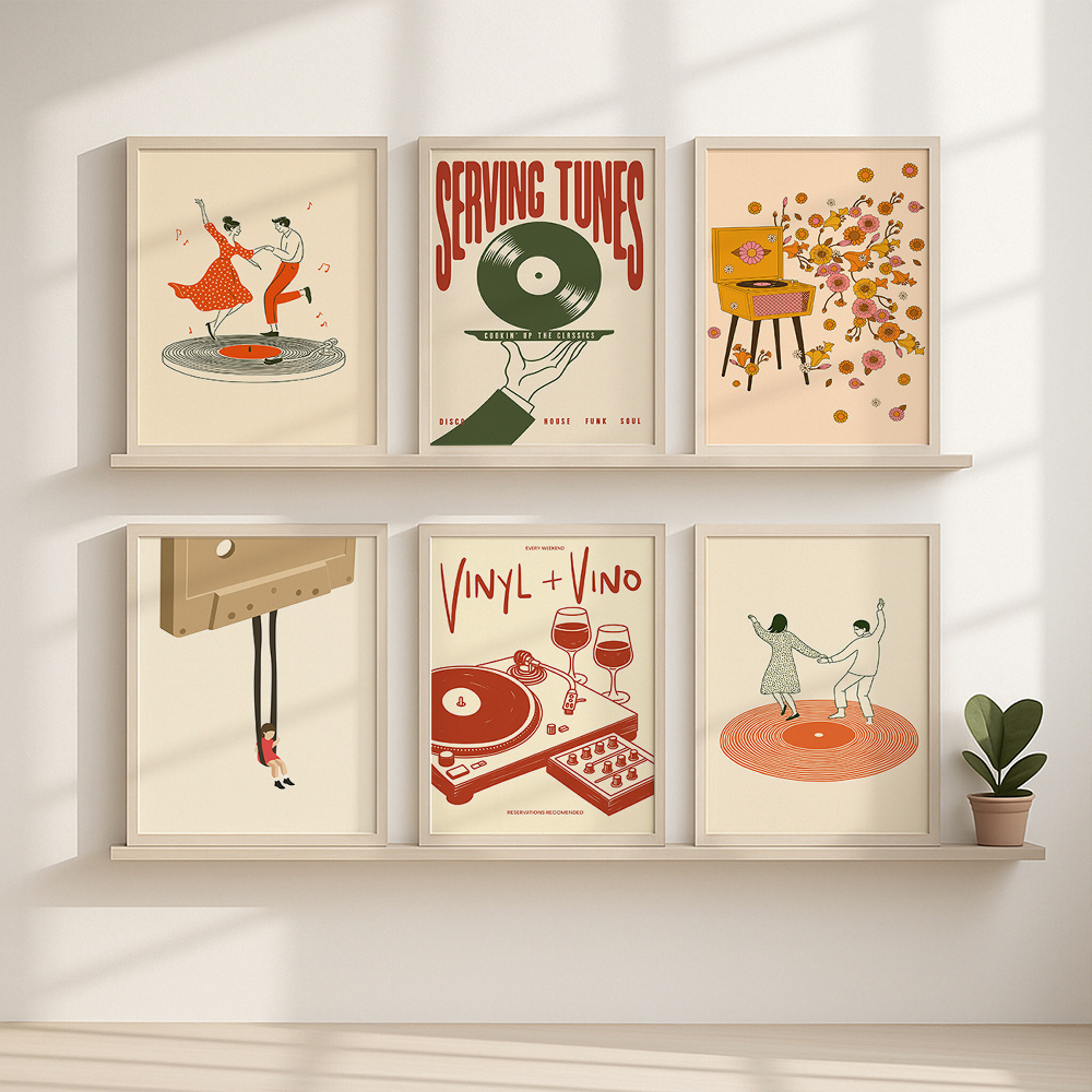 1 Buah Poster Kanvas Musik Ant - Home Decor Youtube ulasan dan harga