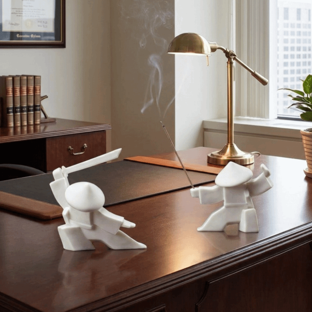 2 Buah Tempat Dupa Samurai Cet - Incense Stick Holder ulasan dan harga