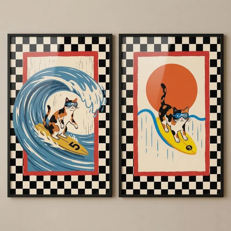 3 Buah Gambar Poster Lukisan K - Home Decor Japanese ulasan dan harga