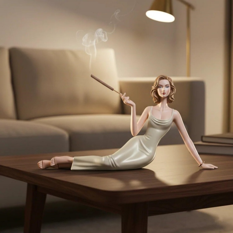 Patung Wanita Elegan Tempat Du - Incense Stick Holder ulasan dan harga