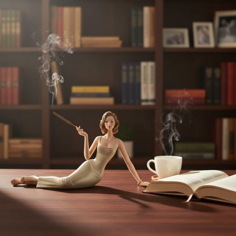 Patung Wanita Elegan Tempat Du - Incense Stick Holder ulasan dan harga