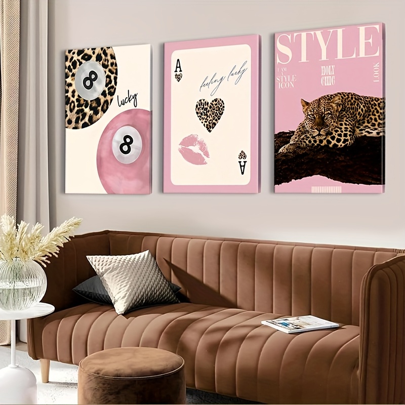 3 buah cetakan seni dinding ka - Home Decor Youtube ulasan dan harga
