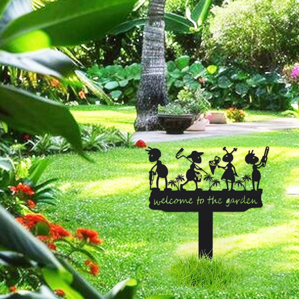 1 buah Patung Semut Logam Rust - Home Decor Humacao ulasan dan harga