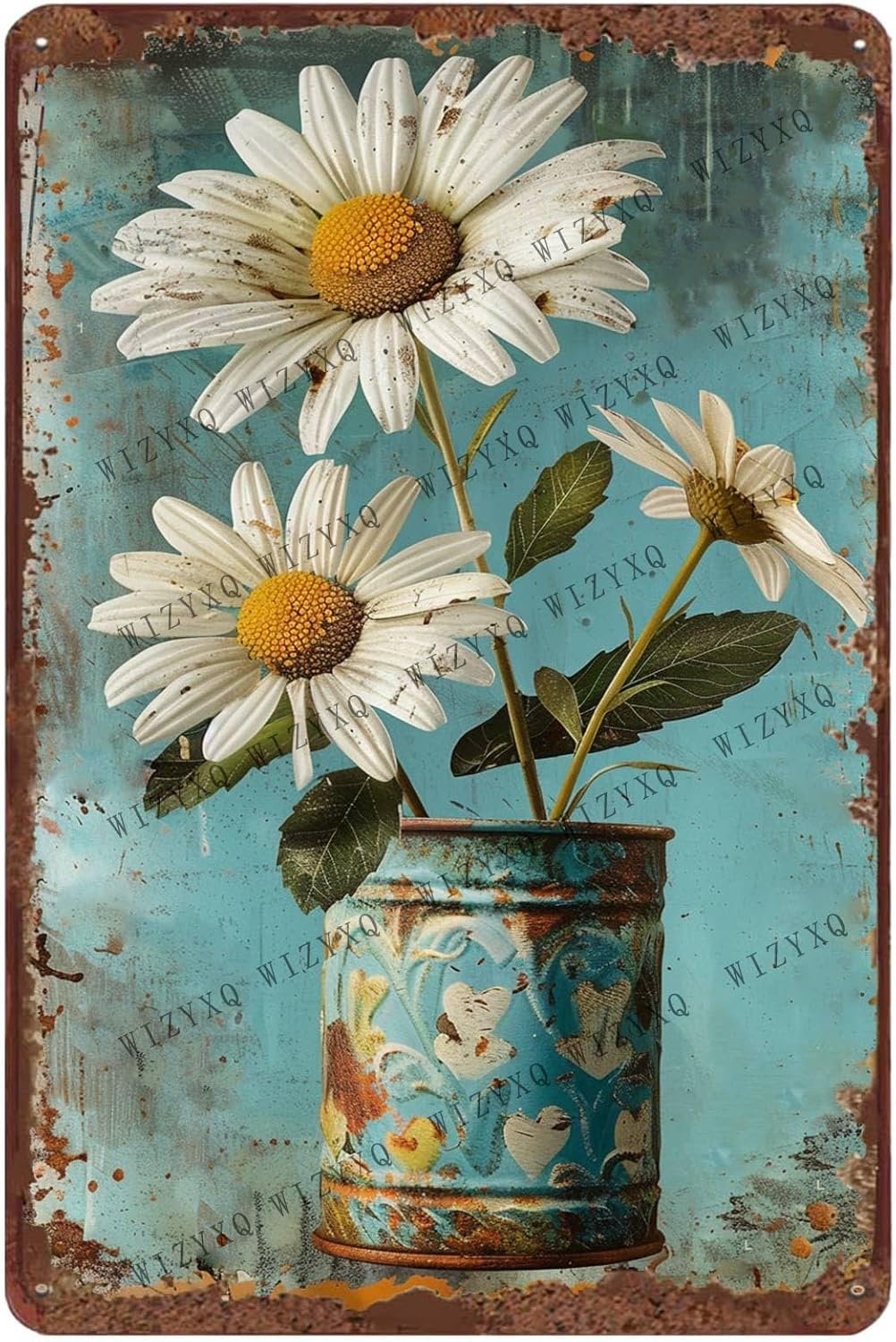 Papan Tanda Logam Bunga Daisy  - Home Decor Kolkata ulasan dan harga