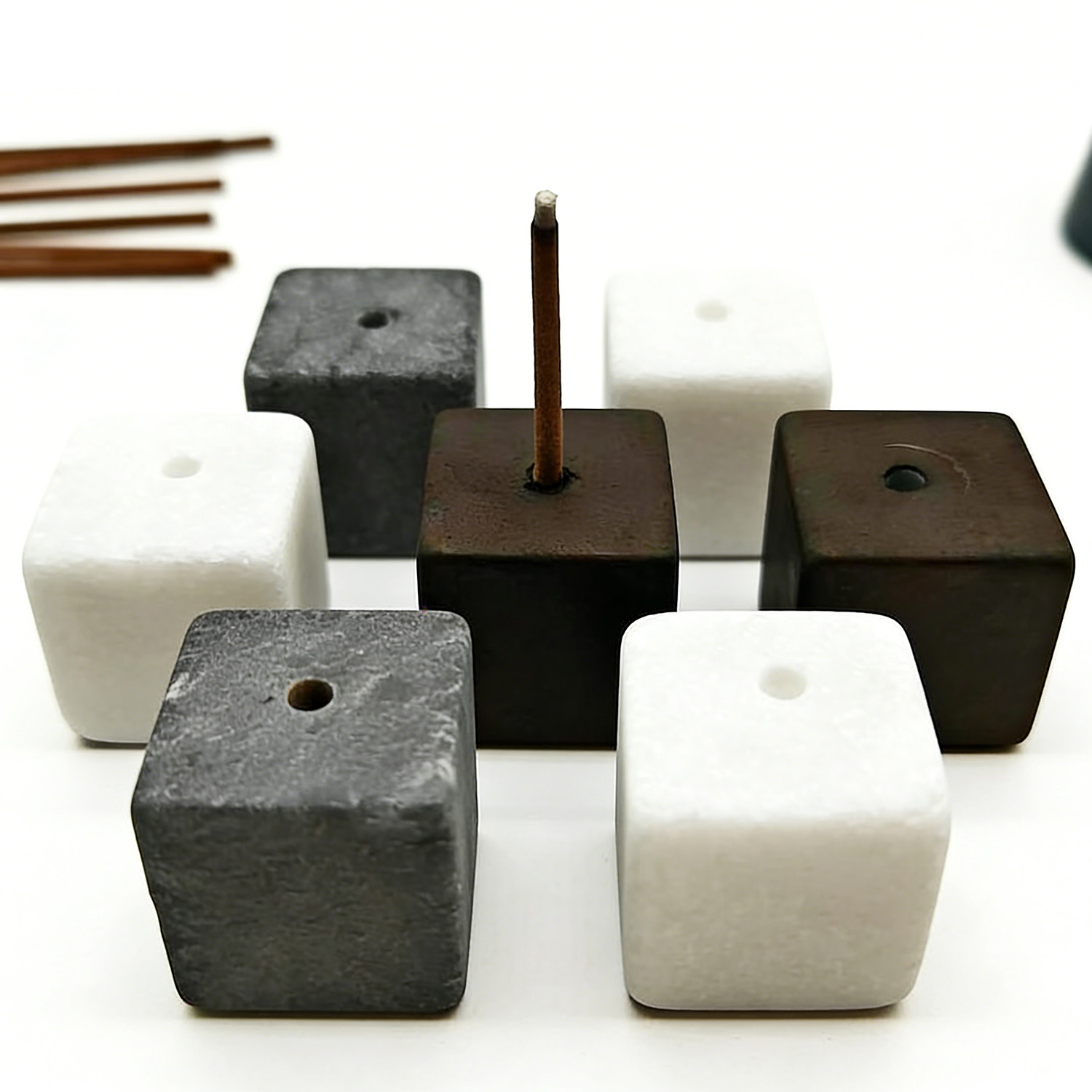 2 Buah Tempat Dupa Batu Alam,  - Home Decor Humacao ulasan dan harga