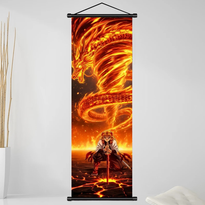 Demon Slayer Kyojuro Rengoku H - Home Decor Japanese ulasan dan harga