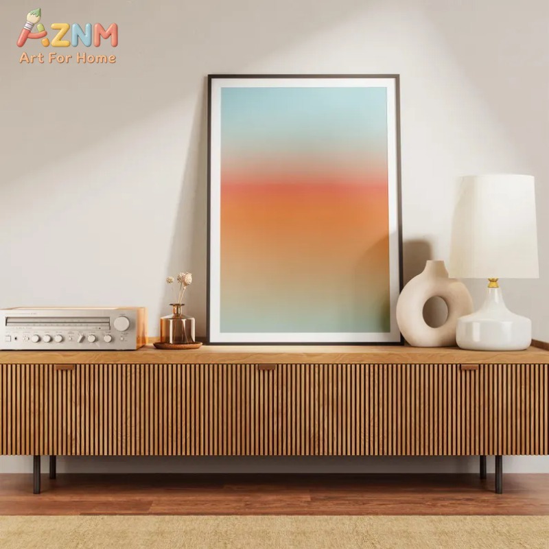 AZNM Seni Dinding Kanvas Aura  - Home Decor Minimal ulasan dan harga