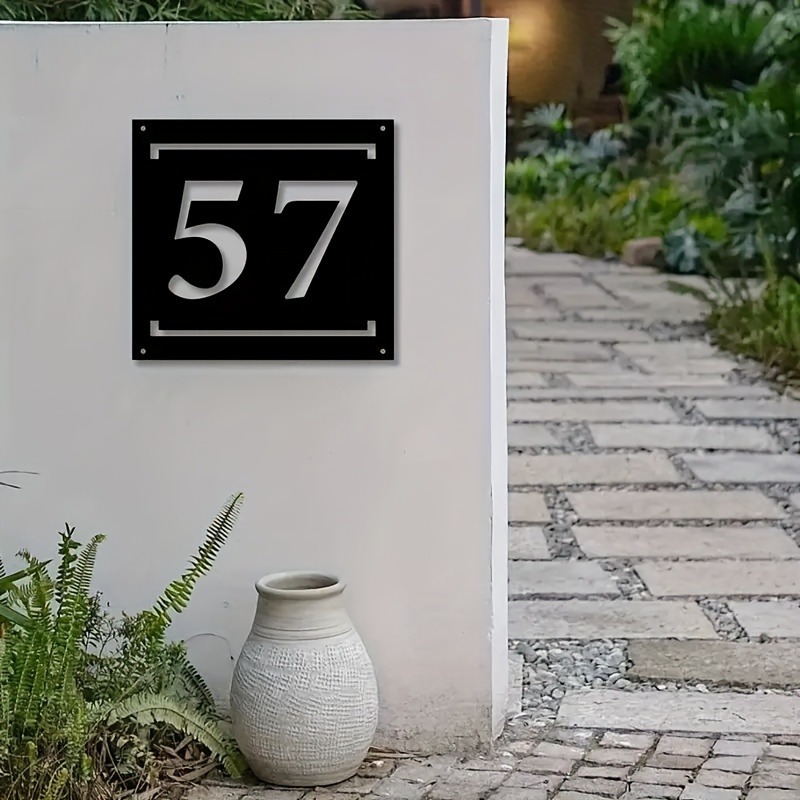 Plat Nomor Rumah Modern dari L - Home Decor Logo ulasan dan harga
