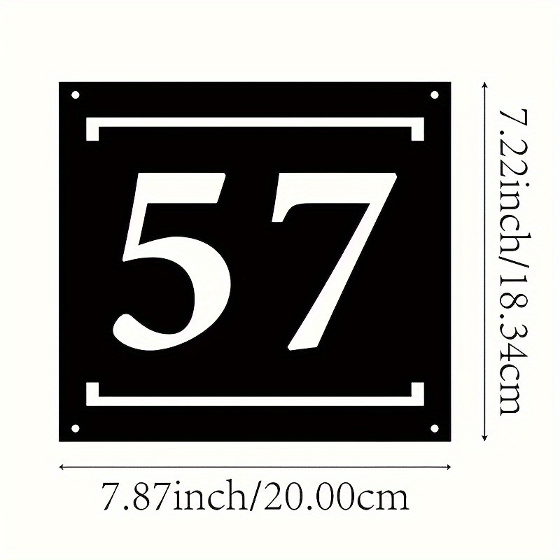 Plat Nomor Rumah Modern dari L - Home Decor Logo ulasan dan harga