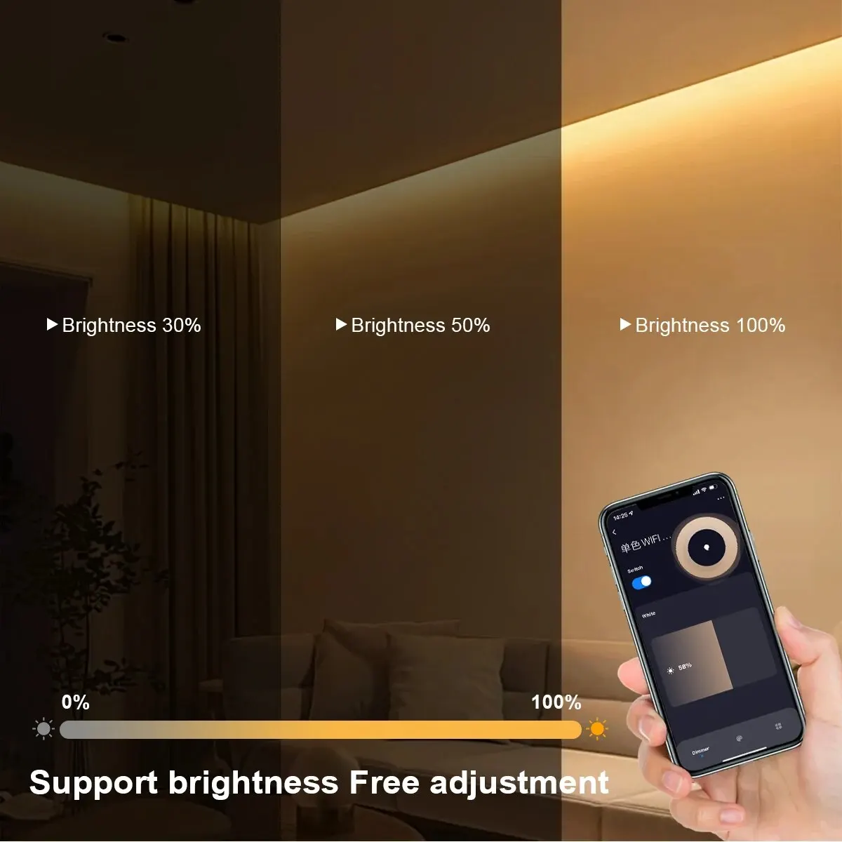 Lampu Strip LED COB Pintar Tuy - Home Decor Free App ulasan dan harga