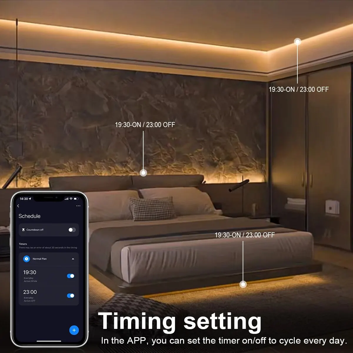 Lampu Strip LED COB Pintar Tuy - Home Decor Free App ulasan dan harga